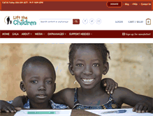 Tablet Screenshot of liftthechildren.org